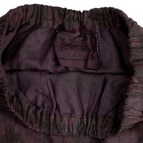 By Walid Black Floral Midi Skirt