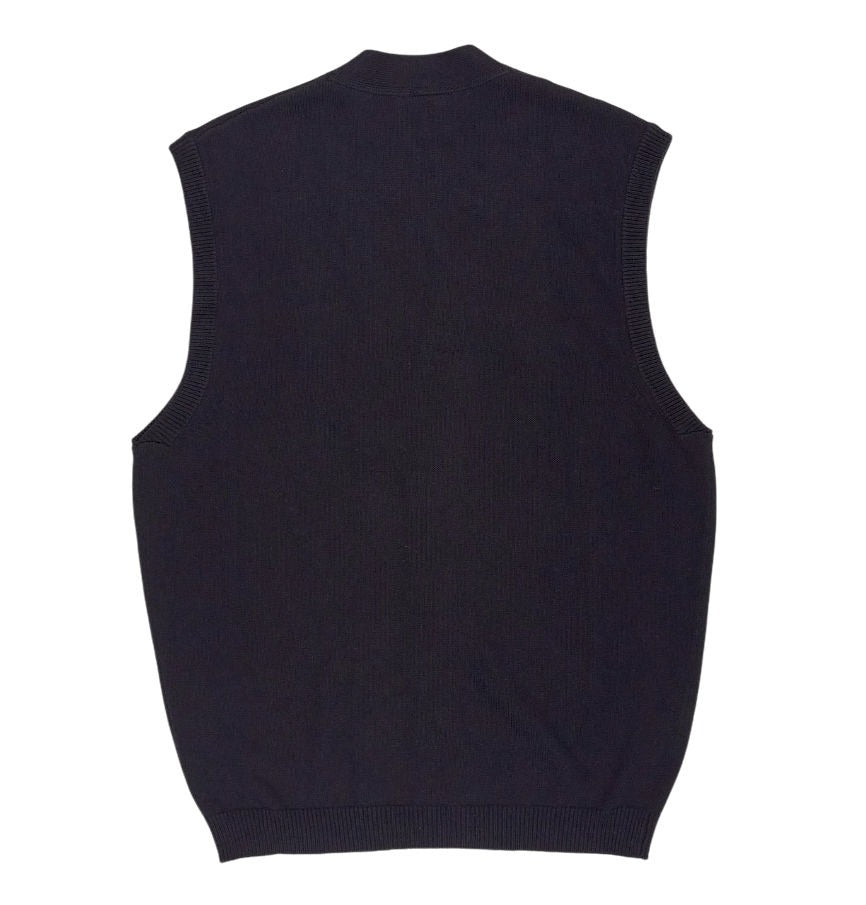 Lyle & Scott Black Cotton Knit Vest