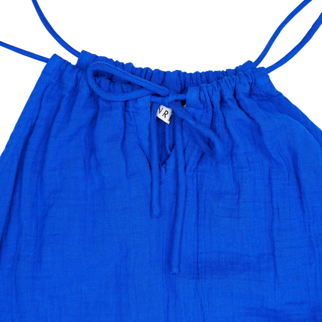 NRBY Blue Cotton Jumpsuit