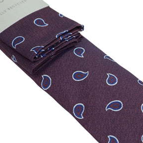 Moss Burgundy Silk Tie Bundle x 3