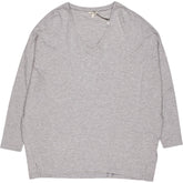 Hush Grey V-Neck Jersey Top