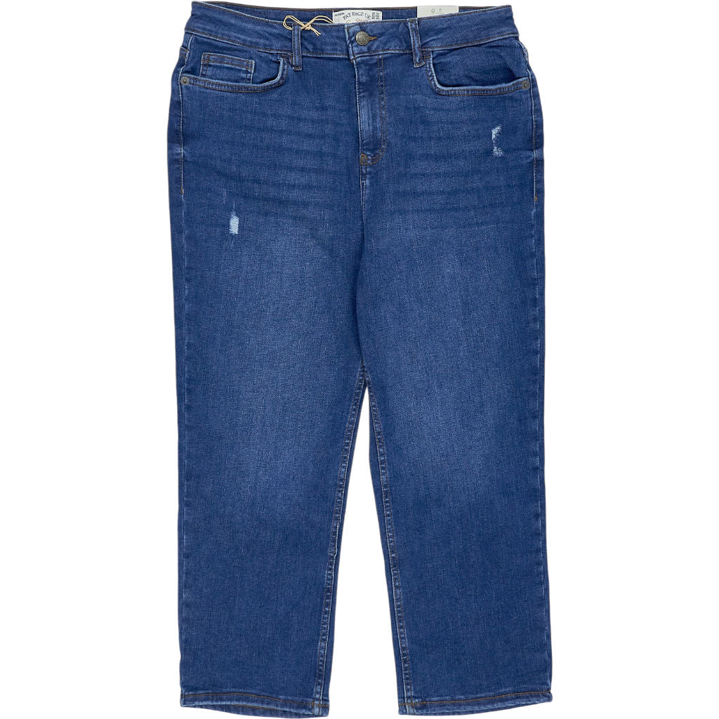 Fat Face Blue Hamble Capri Jeans