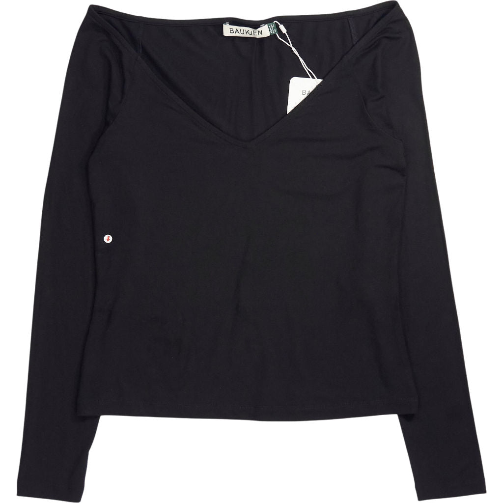 Baukjen Black Luzia V-Neck Top