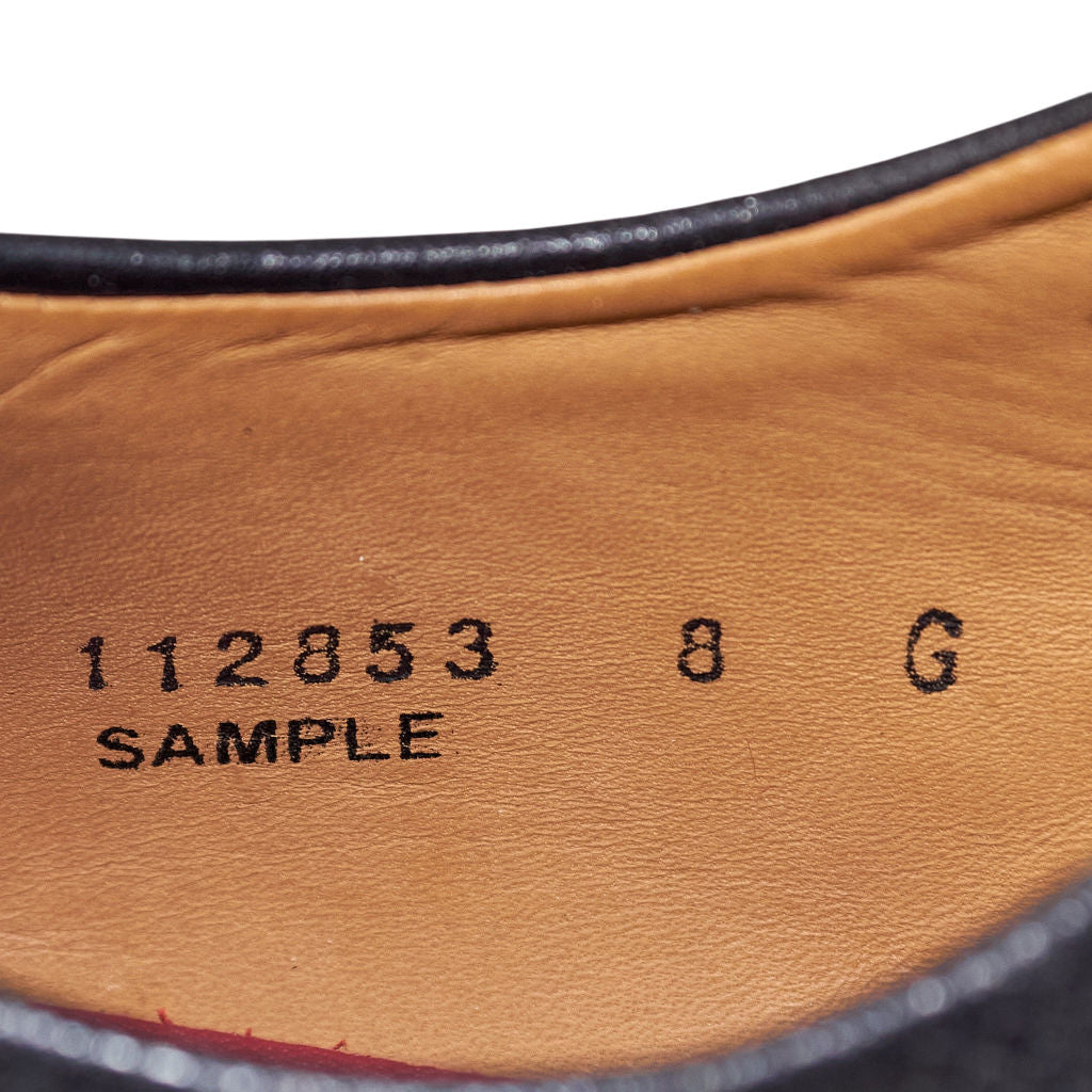 Grenson Black Leather Derby Shoes
