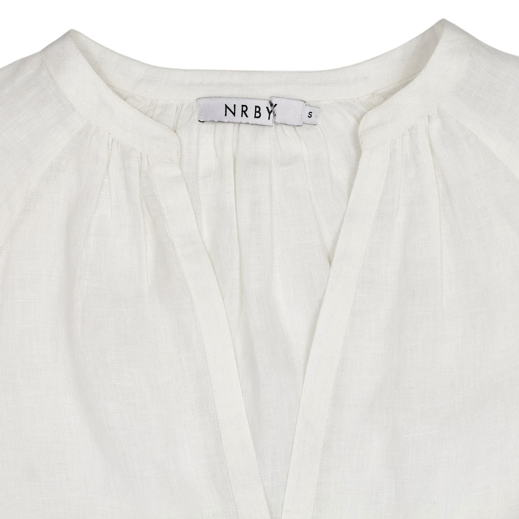 NRBY White Linen Dress