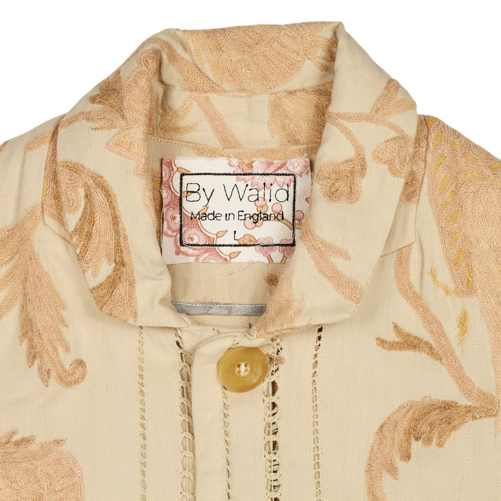 By Walid Cream Embroidered Coat