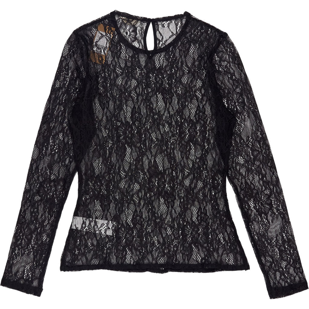 Hush Black Devlin Lace Long Sleeve Top