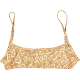 Motel Tan Mushroom Elvina Bikini Top