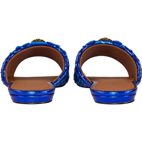 Kurt Geiger Blue Kensington Flat Sandal
