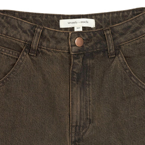 Seventy + Mochi Brown Denim Jeans