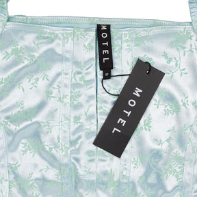 Motel Spearmint Silicia Flocking Top