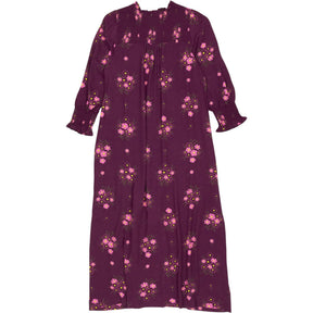 Wyse Merlot Floral Ettie Shirt Dress