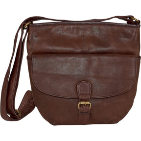 FatFace Brown Leather Shoulder Bag