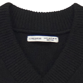 Pull&Bear Black Knit Vest