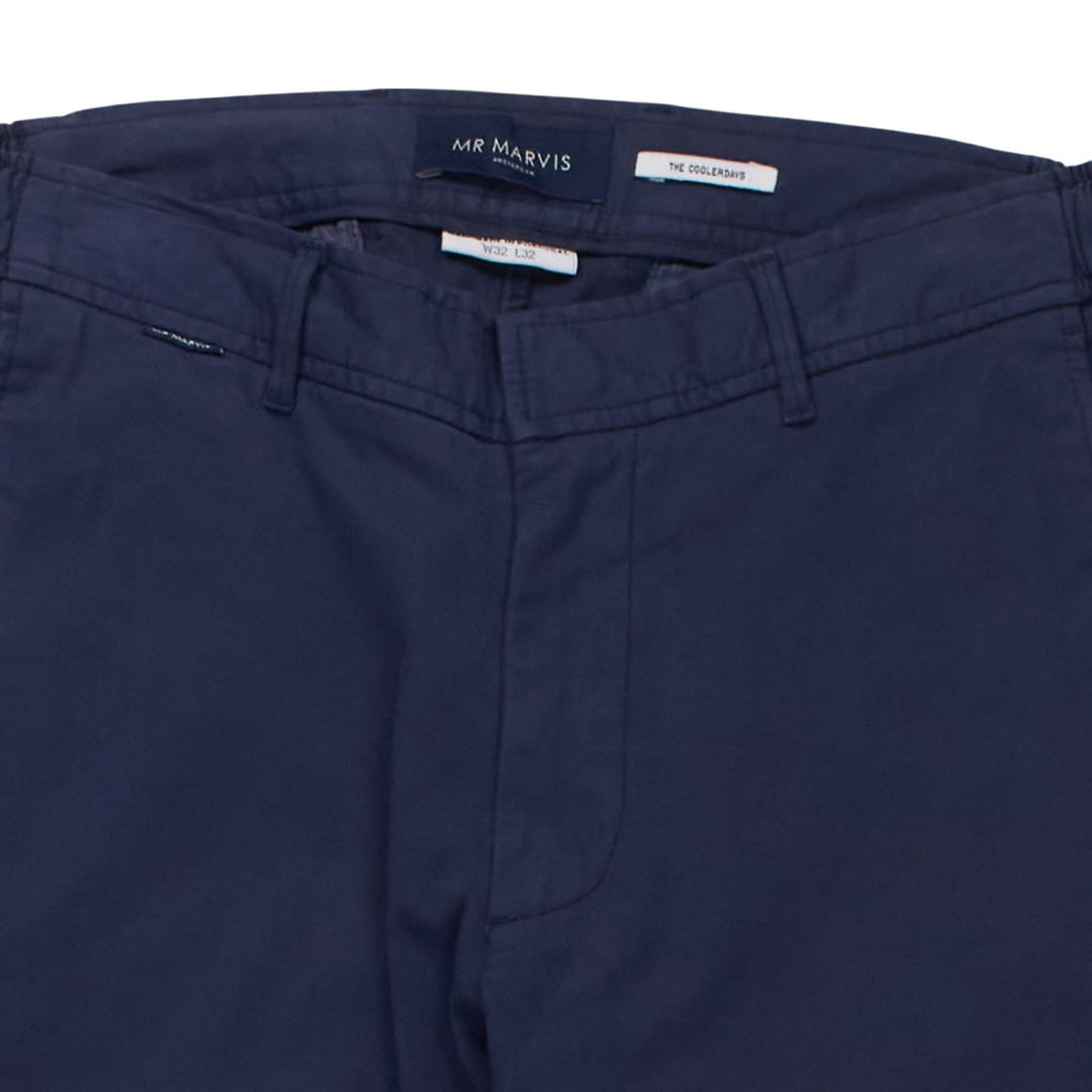 MR MARVIS Navy The Coolerdays Trousers W32 L32