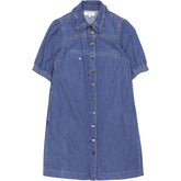 Monsoon Blue Denim Shirt Dress