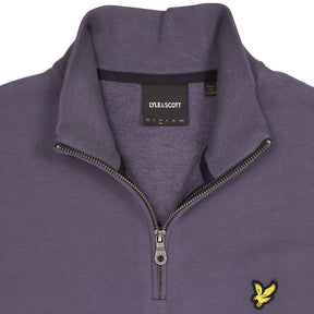 Lyle & Scott Aubergine Purple 1/4 Zip Sweatshirt