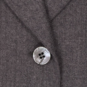 Salvatore Ferragamo Grey Wool Blend Long Coat