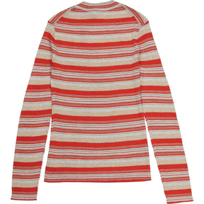 Theory Vermilion Stripe Rib Top