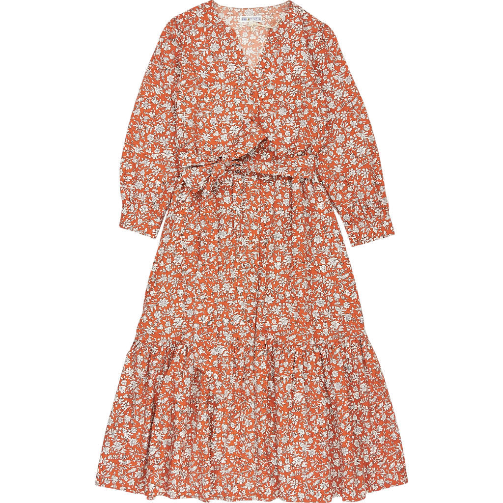 Pink City Prints Rust Lolita Daisy Dress