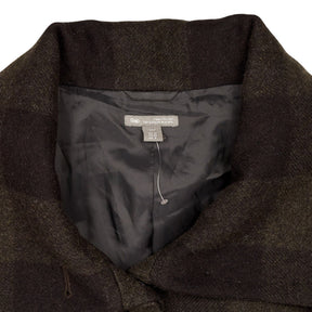 Gap Green/Black Check Wool Coat