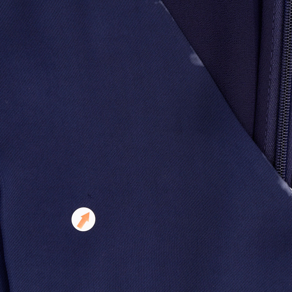 Wyse Navy V-Neck Dress