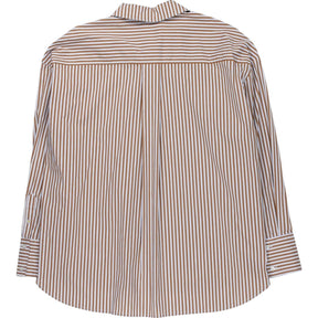 Wyse Brown Striped Shirt