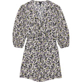 River Island Black Purple Floral Mini Dress