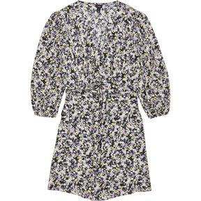 River Island Black Purple Floral Mini Dress