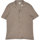 Moss Dark Taupe Cotton Linen Shirt