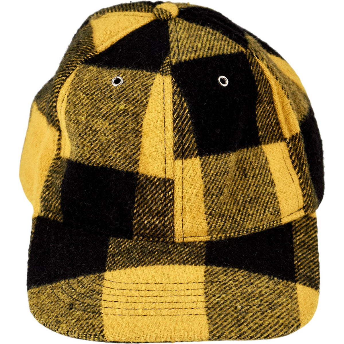 YMC Yellow Black Check Cap