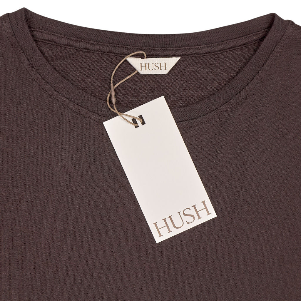 Hush Chocolate Brown Gillian Wide Jersey Top