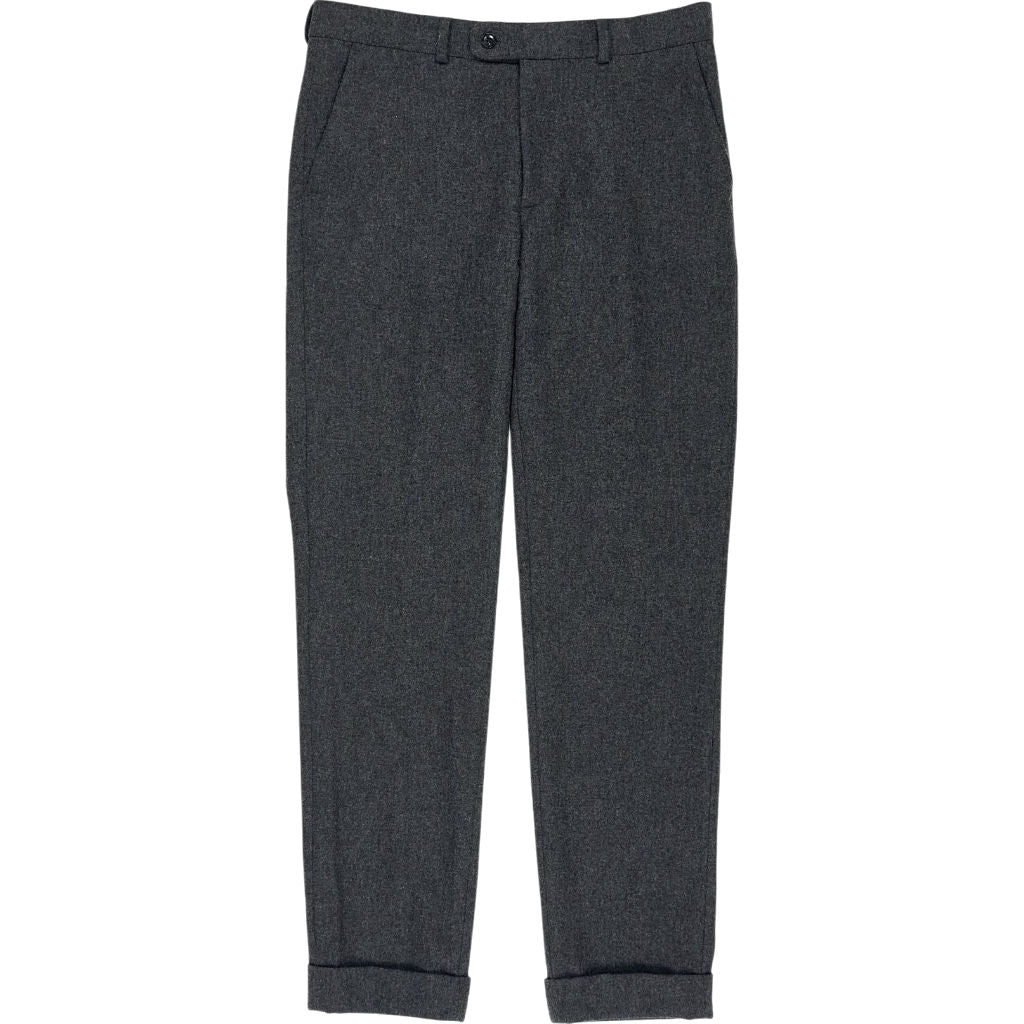 Moss Grey Wool Trousers