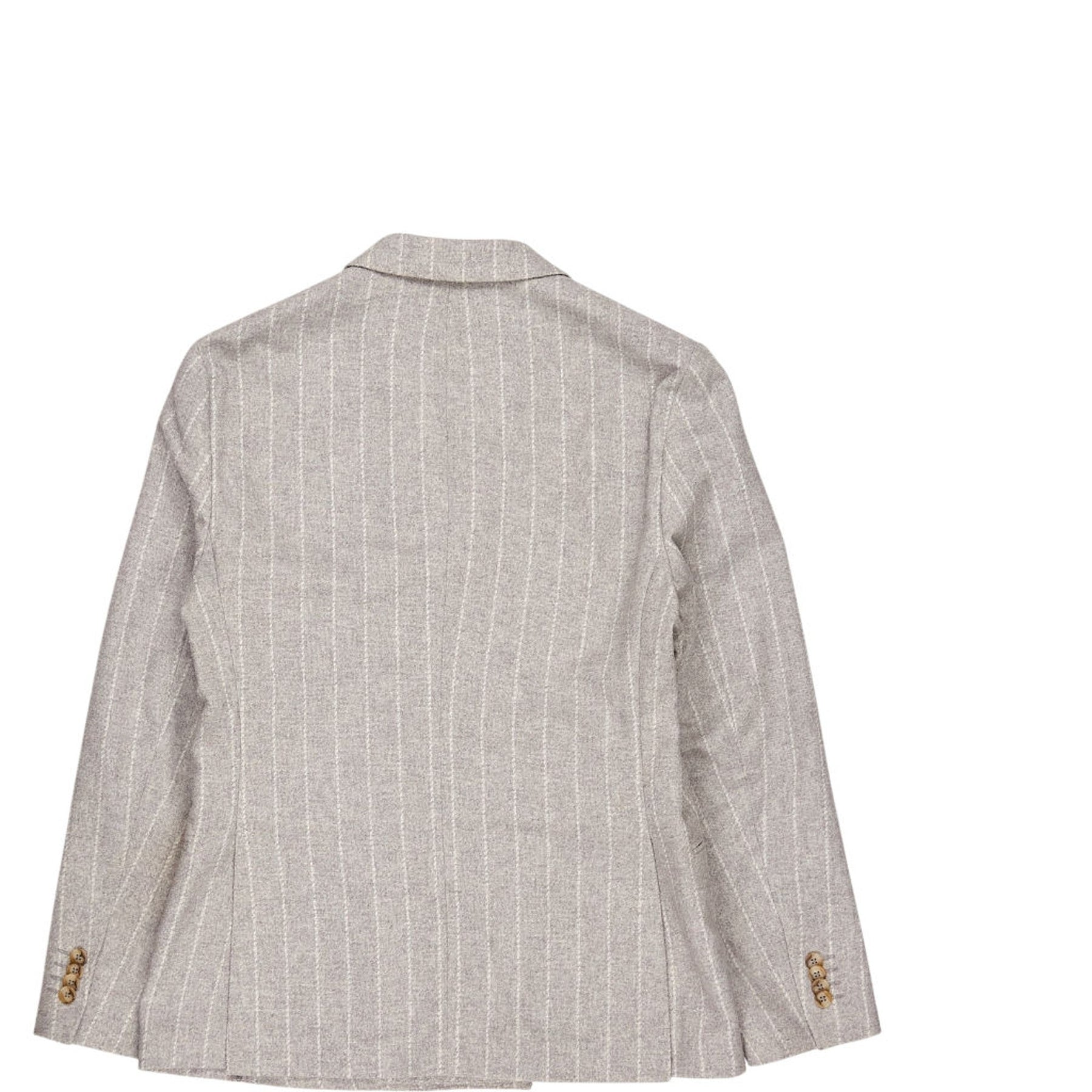 Moss Grey Pinstripe Double Breasted Jacket