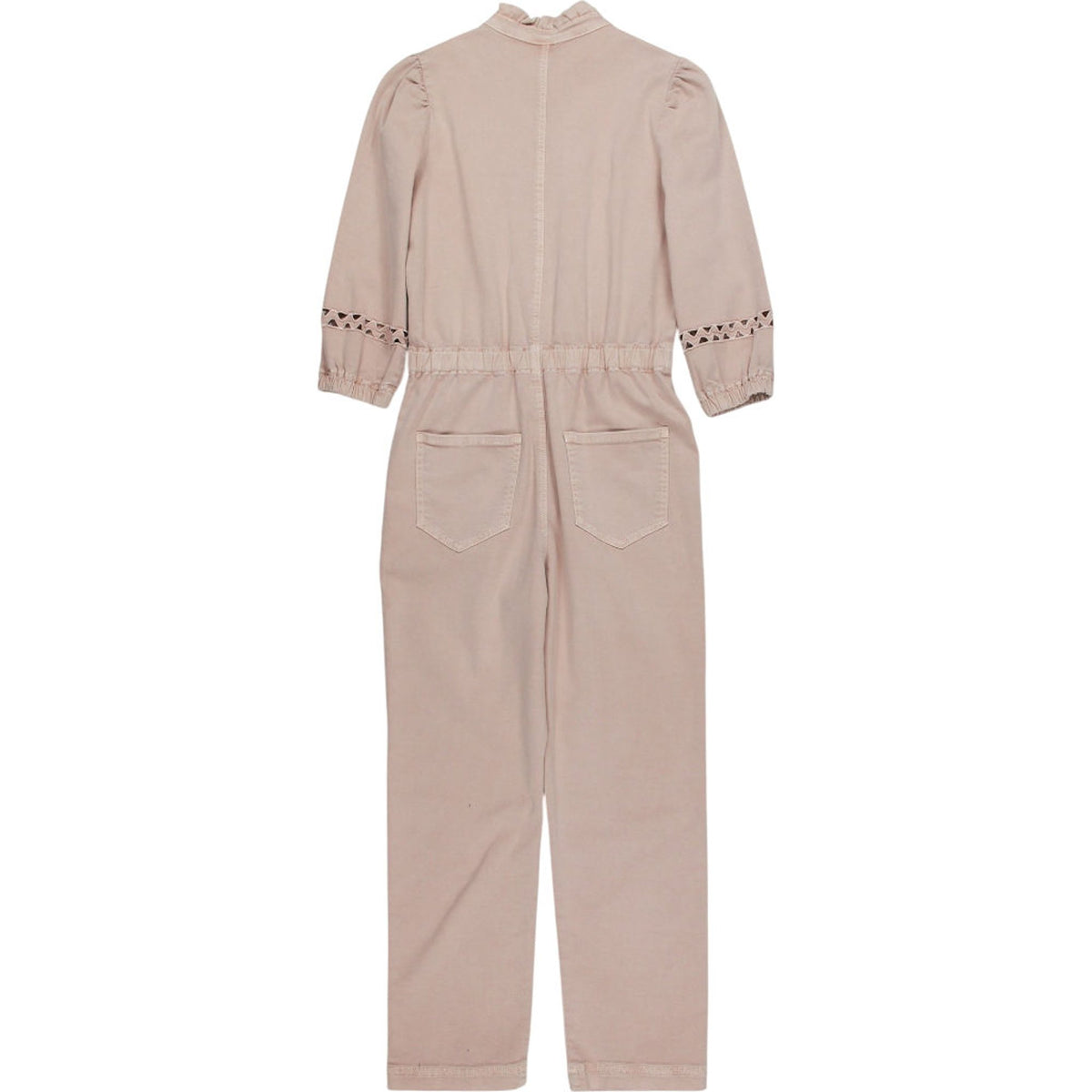 WYSE Pink Lace Jumpsuit with Pockets