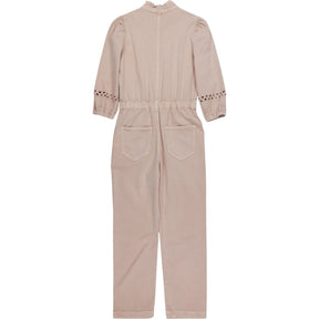WYSE Pink Lace Jumpsuit with Pockets