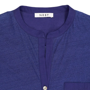 NRBY Blue Oversized Short Sleeve Top