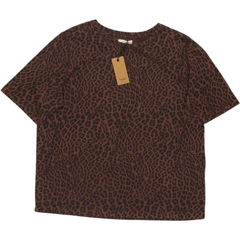 Hush Brown Leopard Oversized Tee