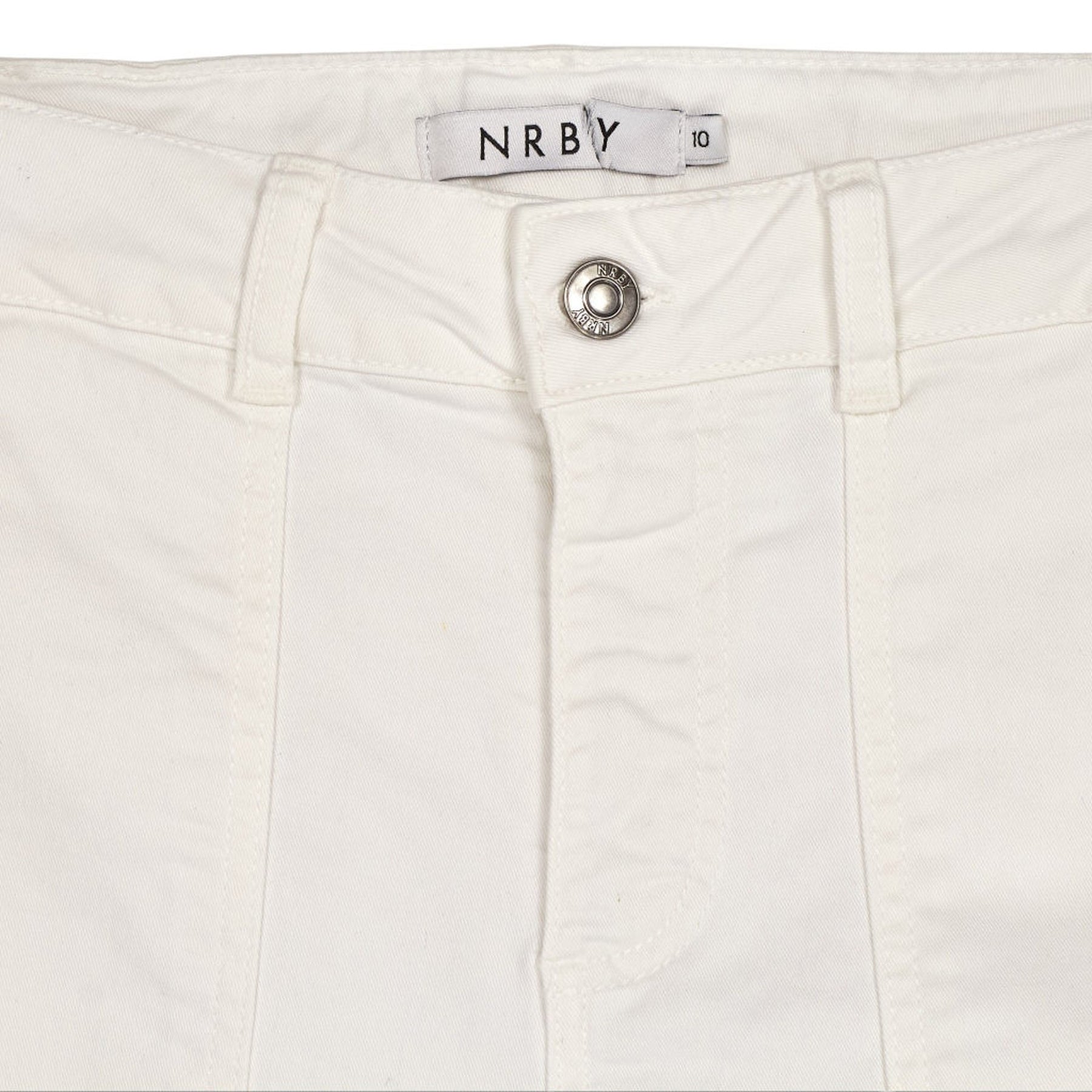 NRBY White Hendrix Cargo Jeans