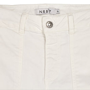NRBY White Hendrix Cargo Jeans