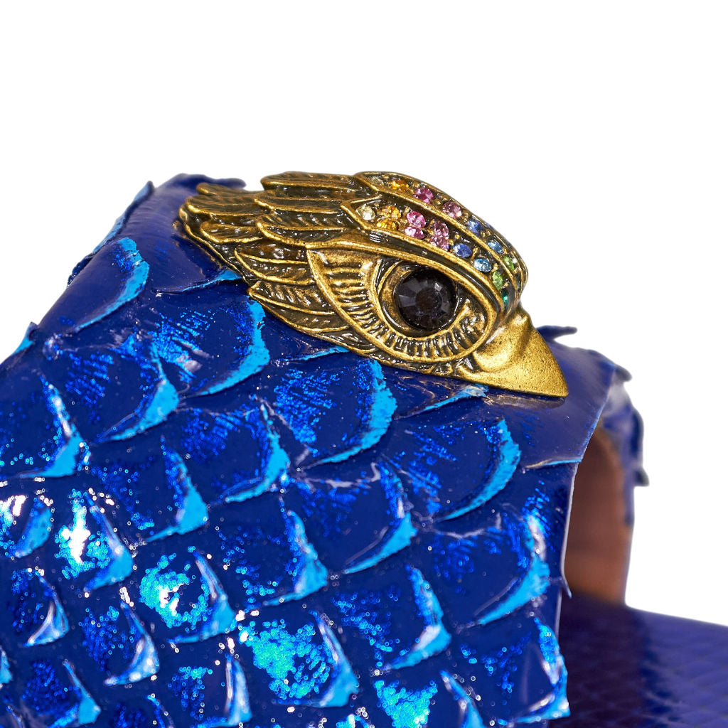 Kurt Geiger Blue Kensington Flat Sandal