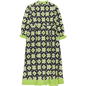 Pink City Prints Green Tilly Dress