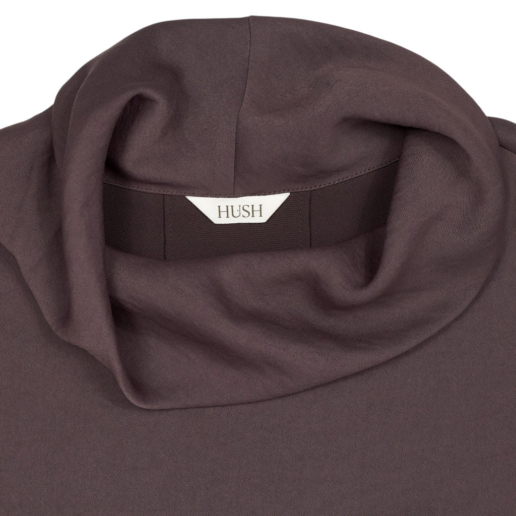 Hush Brown Roll Neck Top
