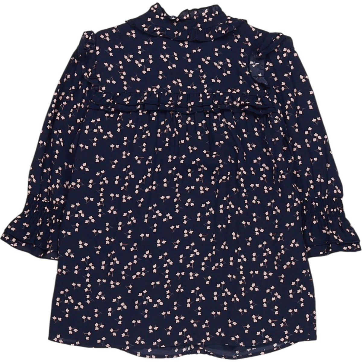 WYSE Navy Printed Blouse