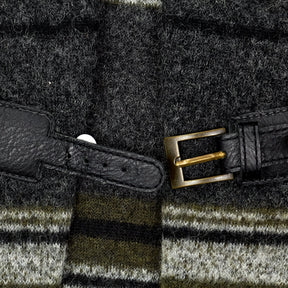 Gharani Strok Grey Striped Wool Jacket