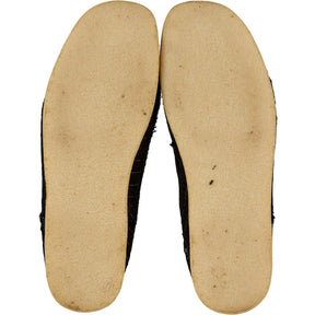 By Walid Black Blue Moccasin Shoes