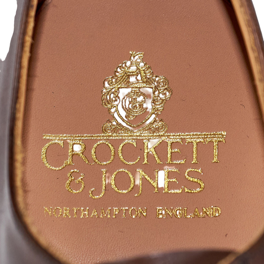 Crockett & Jones Brown Leather Oxford Shoes