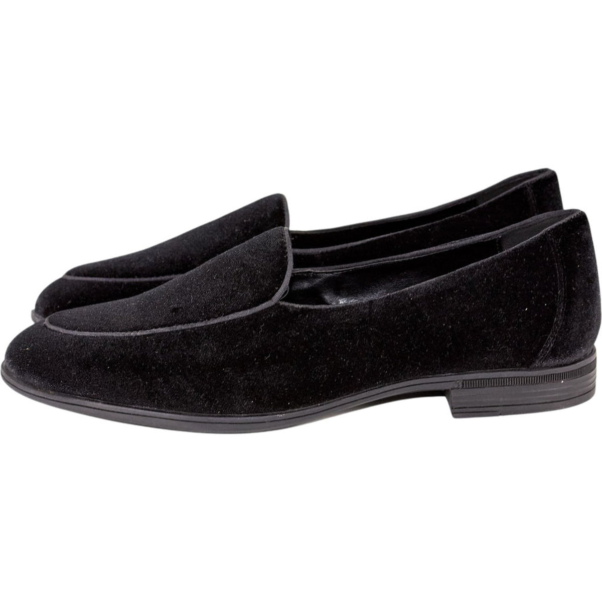 Moss Black Belgravia Velvet Slippers
