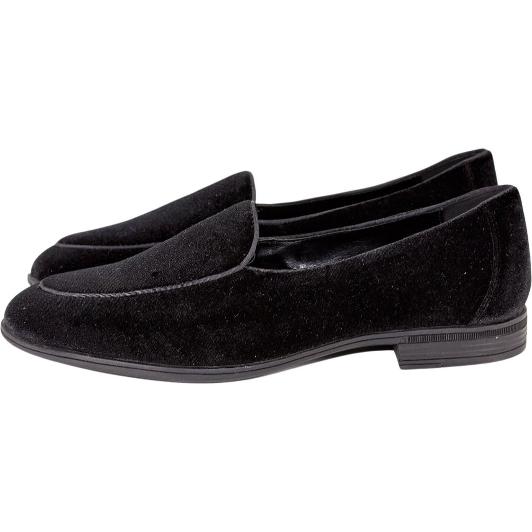 Moss Black Belgravia Velvet Slippers