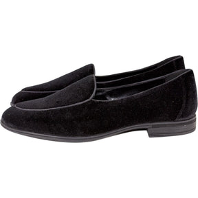 Moss Black Belgravia Velvet Slippers